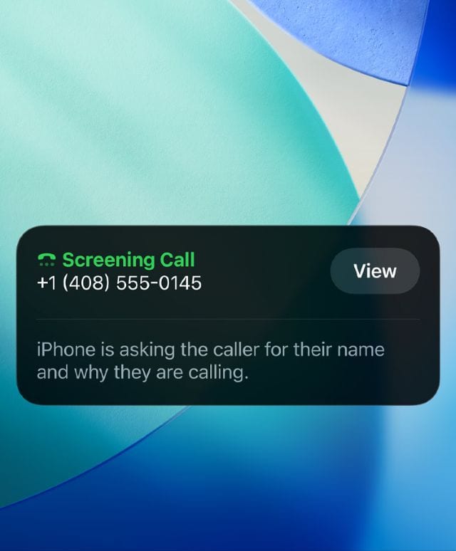 iphone 17 iOS 26 call screening